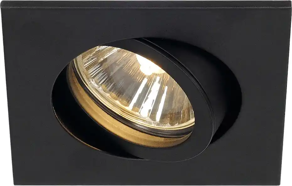 SLV NEW TRIA 68, Indoor Deckeneinbauleuchte, QPAR51, schwarz, 50W Meistverkauft