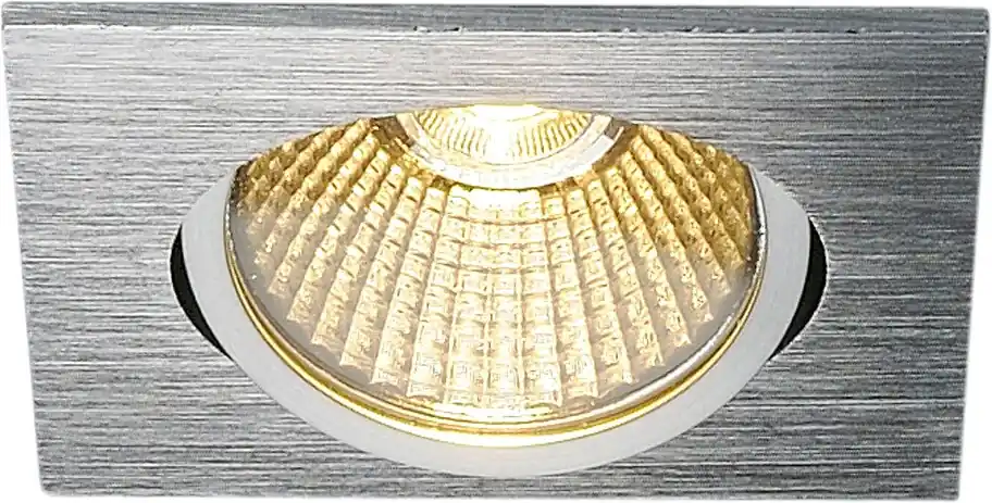 Begrenztes Angebot SLV NEW TRIA eckig, LED Indoor Deckeneinbauleuchte, alu gebürstet