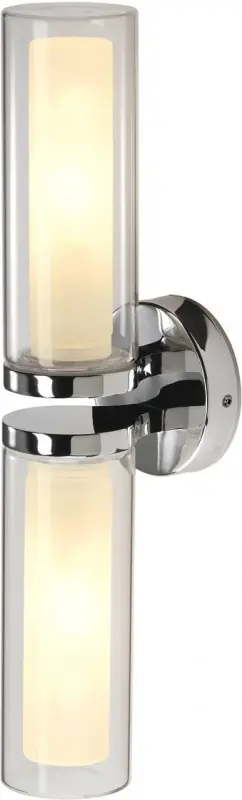 SLV WL 106 Wandleuchte, doppel Glas, chrom 2xE14 Mega-Angebot