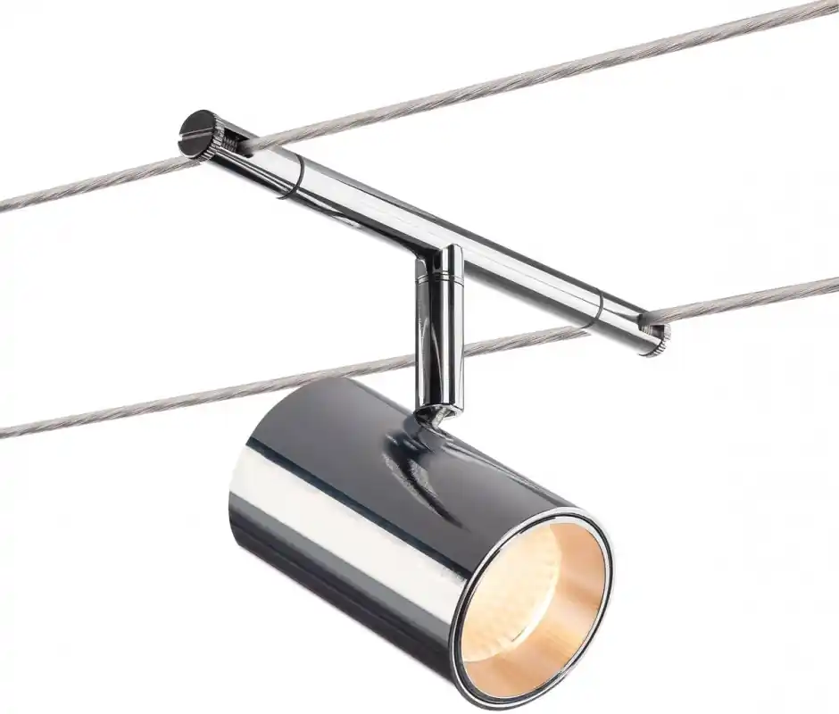 Neu SLV TENSEO NOBLO, Seilleuchte für Niedervolt-Seilsystem 2700K chrom
