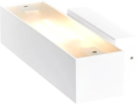SLV ANDREAS QT-DE12, Indoor Wandaufbauleuchte, weiß Expressversand