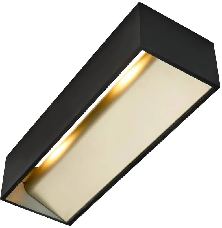 SLV LOGS IN L, Indoor LED Wandaufbauleuchte, schwarz/gold, 2000-3000K, DIM Kracherpreis