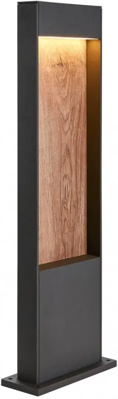 SLV FLATT POLE 65, Outdoor LED Stehleuchte, 3000K, IP65, anthrazit/braun Sofort Bestellen