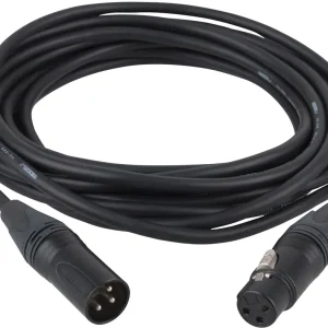 DAP-Audio FL72 – symmetrisch, XLR/M 3P auf XLR/F 3P, Neutrik XX-Serie, 6 m, schwarz Kostenloser Versand