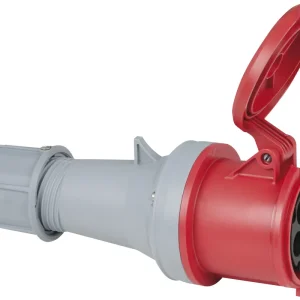 Billig PCE CEE 63 A/400 V 5-polige Steckdose, rot - IP44