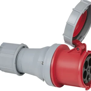 PCE CEE 125 A/400 V 5-polige Steckdose, rot Preisreduziert