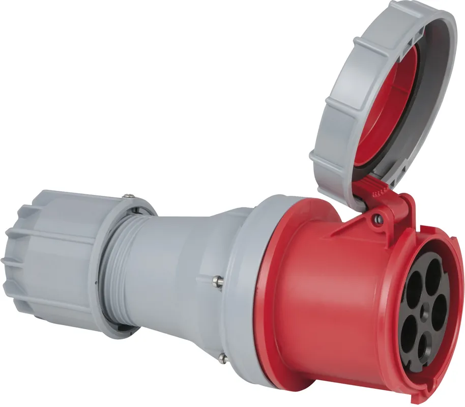 PCE CEE 125 A/400 V 5-polige Steckdose, rot Preisreduziert