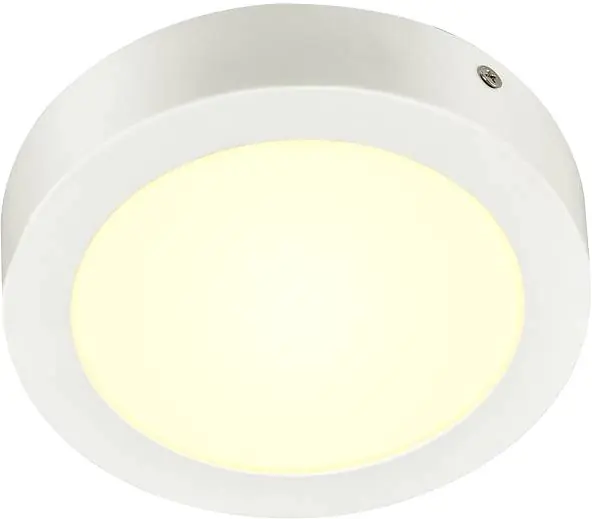SLV SENSER 18, Indoor LED Deckenaufbauleuchte rund weiß 3000K Markenware