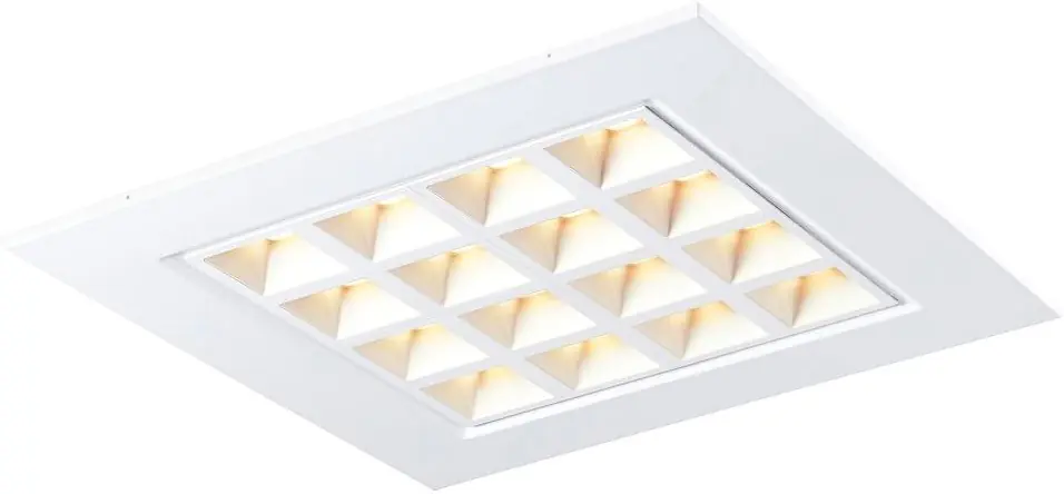 SLV PAVONO 600x600, Indoor LED Deckeneinbauleuchte weiß 3000K UGR Geprüft