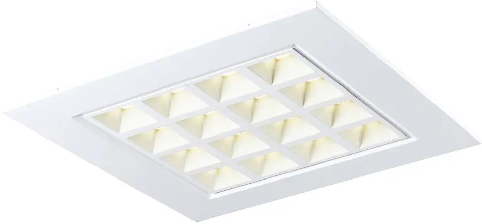 SLV PAVONO 600x600, Indoor LED Deckeneinbauleuchte weiß 4000K UGR Sichere Zahlung