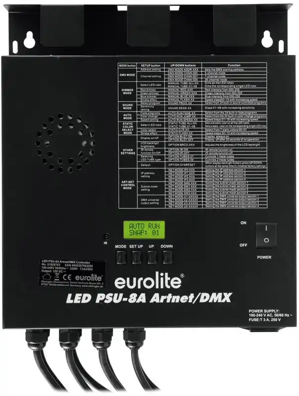 EUROLITE LED PSU-8A Artnet/DMX Kostenfreie Lieferung