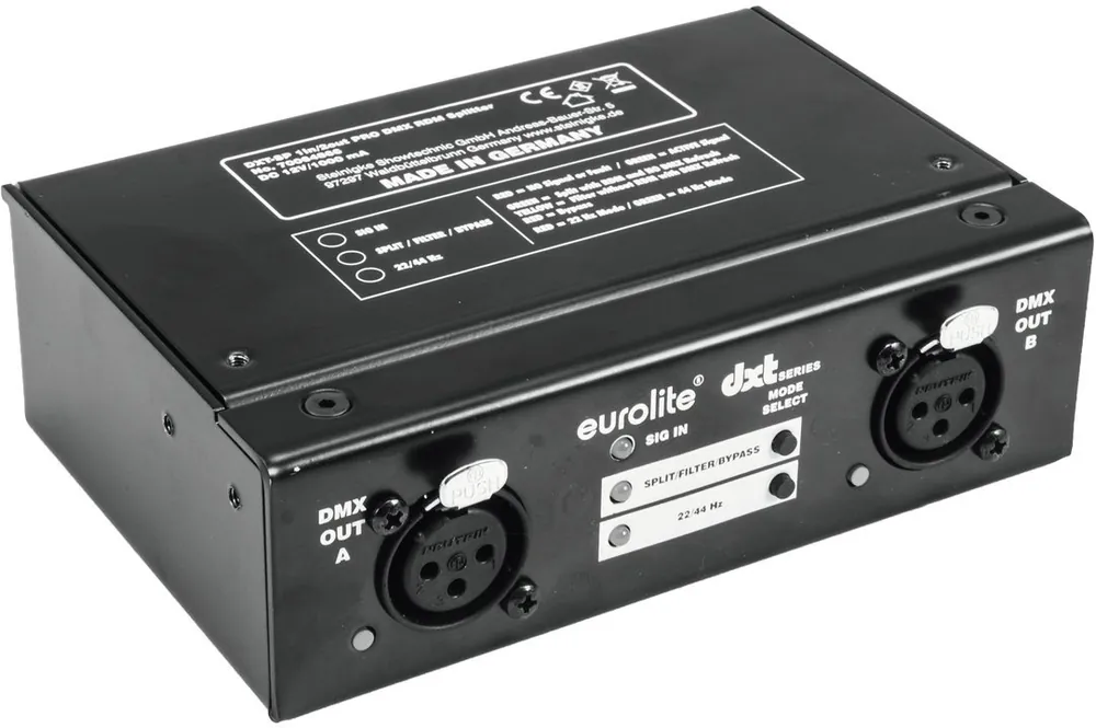 EUROLITE DXT-SP 1in/2out PRO DMX RDM Splitter Beliebt