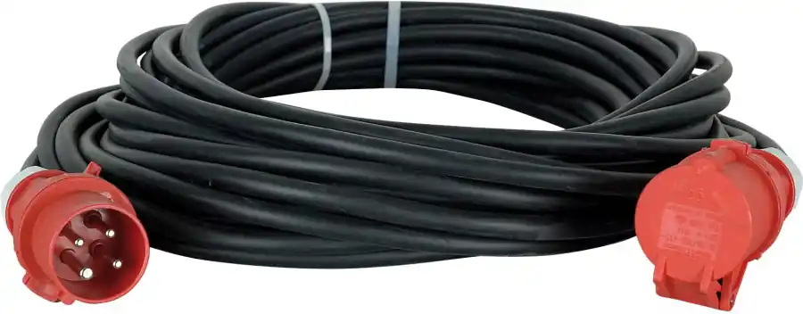 Bestseller Showtec Motorcable 20 m, CEE 4P 16A Red