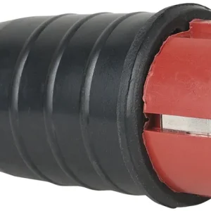 Direktkauf PCE Gummi-Schuko-Stecker, männlich, rot – 240 V – CEE 7/VII – 16 A