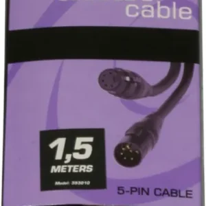 American DJ DMX Kabel XLR/XLR 5-Pin 1,5m Heißes Angebot