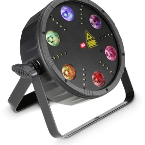 Sale Cameo FLAT STORM Flacher 3-in-1 PAR-Scheinwerfer mit Laser und Stroboskop
