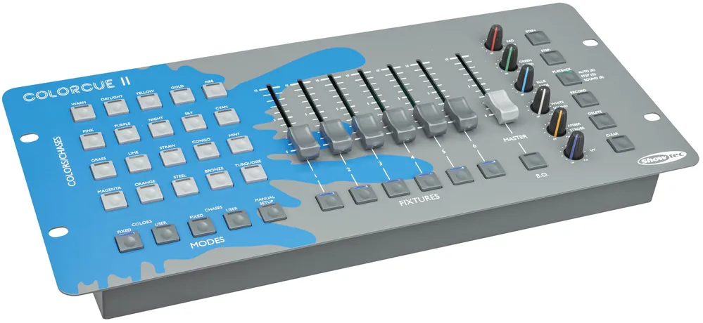 Knallerangebot SHOWTEC ColorCue 2 Intelligenter 6-Fader-Controller mit 6-farbiger LED-Anzeige