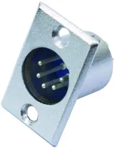 Abverkauf OMNITRONIC XLR Einbaustecker 5pol