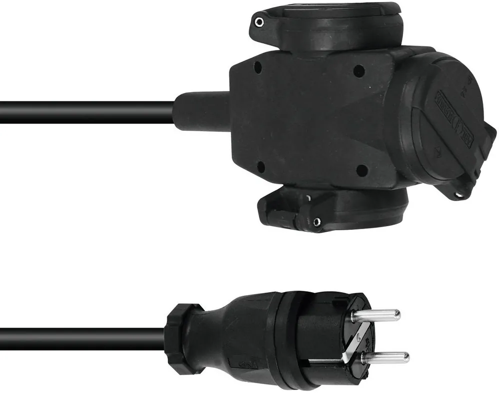 PSSO Verlängerung 3x1,5 10m 3-fach sw Saisonangebot