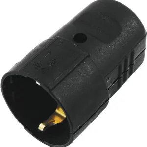 Echt ACCESSORY Schutzkontakt Kupplung Kunststoff sw