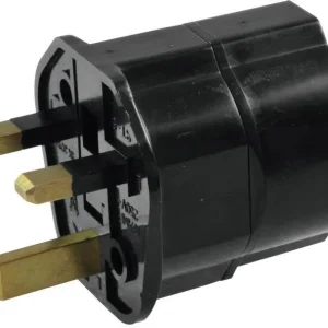 Markenware OMNITRONIC Adapter EU/UK Stecker 13A sw