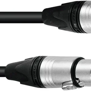 PSSO DMX Kabel XLR 5pol 5m sw Neutrik Kracherpreis