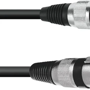 Zertifiziert PSSO Lautsprecherkabel XLR 2x2,5 3m sw