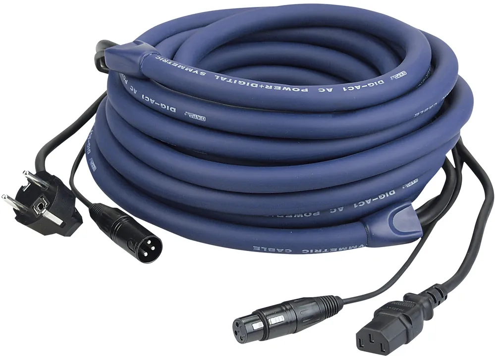 Sonderangebot DAP-Audio FP04 – Schuko/XLR M – IEC/XLR F – DMX / Stromversorgung 20 m