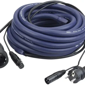 Neue Ware DAP-Audio FP05 – Schuko/XLR M – Schuko/XLR F – DMX / Stromversorgung 15 m