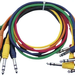 DAP-Audio FL15 – 6-farbige Patchkabel, gerade, 90°, 30 cm Solange Der Vorrat Reicht