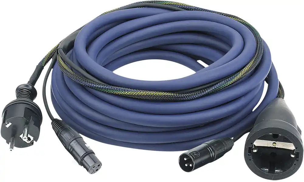 DAP-Audio FP09 – Schuko/XLR F – Schuko/XLR M – Audio/Strom 10 m Letzte Chance