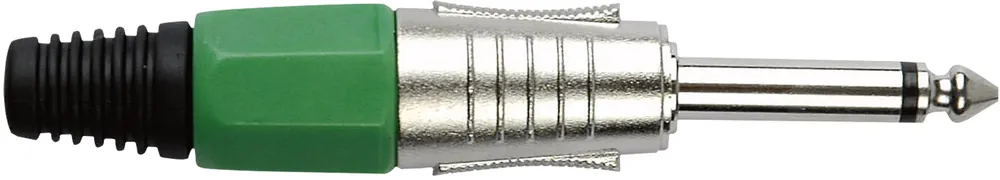 Beliebt DAP-Audio 6,3-mm-Klinkenstecker, mono, Nickelgehäuse, grüne Endkappe