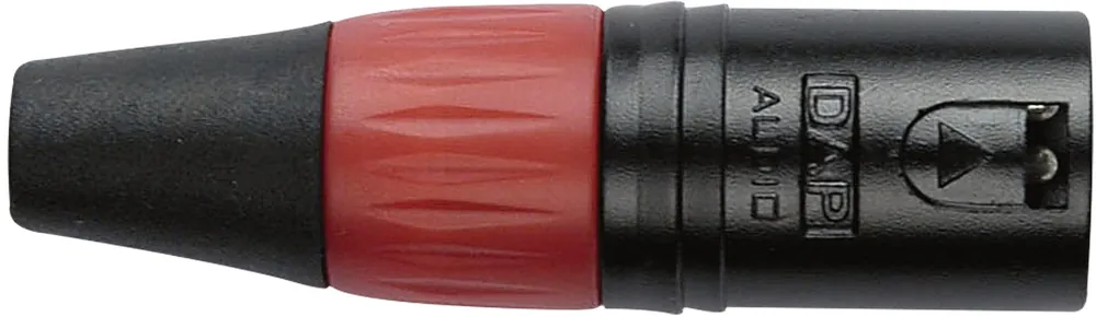 Aktuell DAP-Audio XLR-3P-Stecker – männlich – schwarzes Gehäuse, rote Endkappe