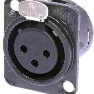 Neutrik NC 3 FDL 1 BAG XLR Einbaubuchse female schwarz Abverkauf