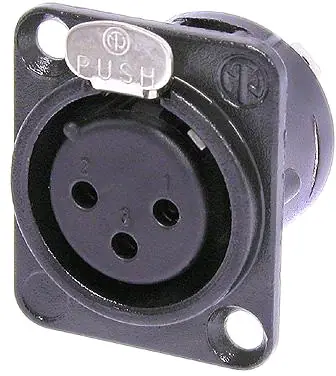 Neutrik NC 3 FDL 1 BAG XLR Einbaubuchse female schwarz Abverkauf