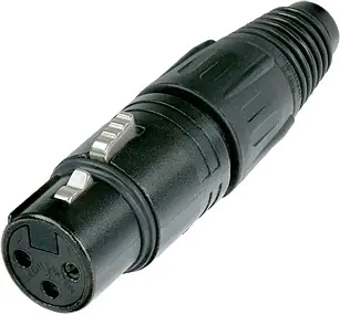 Neutrik NC 3 FXBAG XLR Stecker female schwarz Abverkauf