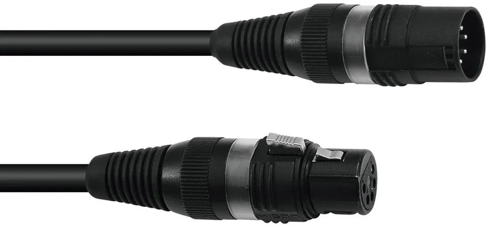 SOMMER CABLE DMX Kabel XLR 5pol 10m sw Hicon Echt