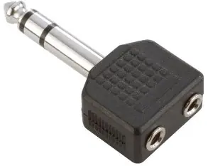Super-Preis Adam Hall Connectors 7545 Y-Adapter 2 x 3,5 mm stereo Klinke female auf 6,