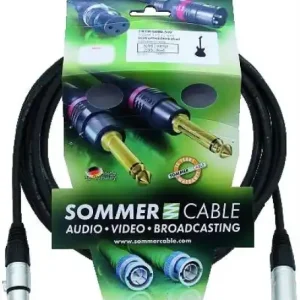Versand Am Gleichen Tag SOMMER CABLE XLR Kabel 3pol 6m sw Neutrik