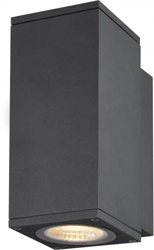 Billig SLV ENOLA SQUARE S, single Outdoor LED Wandaufbauleuchte anthrazit