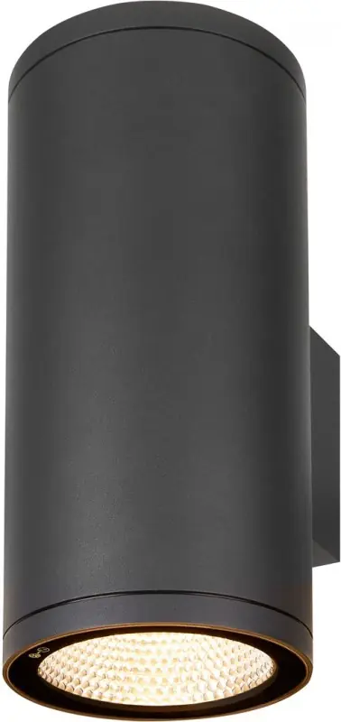 Preisreduziert SLV ENOLA ROUND UP/DOWN L, Outdoor LED Wandaufbauleuchte anthrazit CCT 3000K