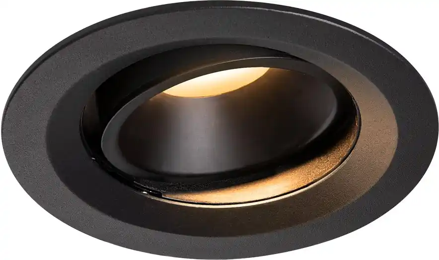 SLV NUMINOS® MOVE DL M, Indoor LED Deckeneinbauleuchte schwarz/schwarz 2700K 55° Echt