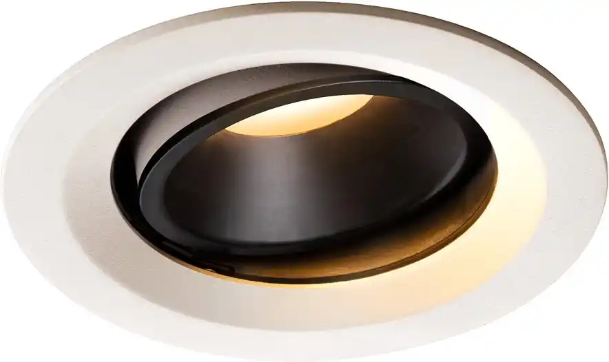 Bestseller SLV NUMINOS® MOVE DL M, Indoor LED Deckeneinbauleuchte weiß/schwarz 2700K 55° dreh- und schwenkbar