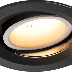 Zertifiziert SLV NUMINOS® MOVE DL M, Indoor LED Deckeneinbauleuchte schwarz/weiß 3000K 20° dreh- und schwenkbar