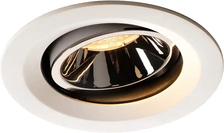 Online Kaufen SLV NUMINOS® MOVE DL M, Indoor LED Deckeneinbauleuchte weiß/chrom 3000K 40° dreh- und schwenkbar