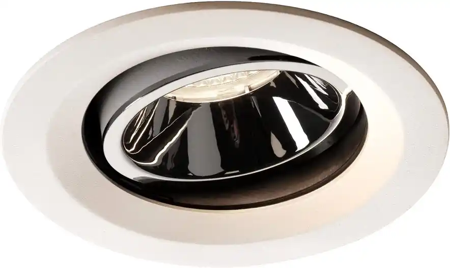 SLV NUMINOS® MOVE DL M, Indoor LED Deckeneinbauleuchte weiß/chrom 4000K 20° dreh- und schwenkbar Letzte Chance