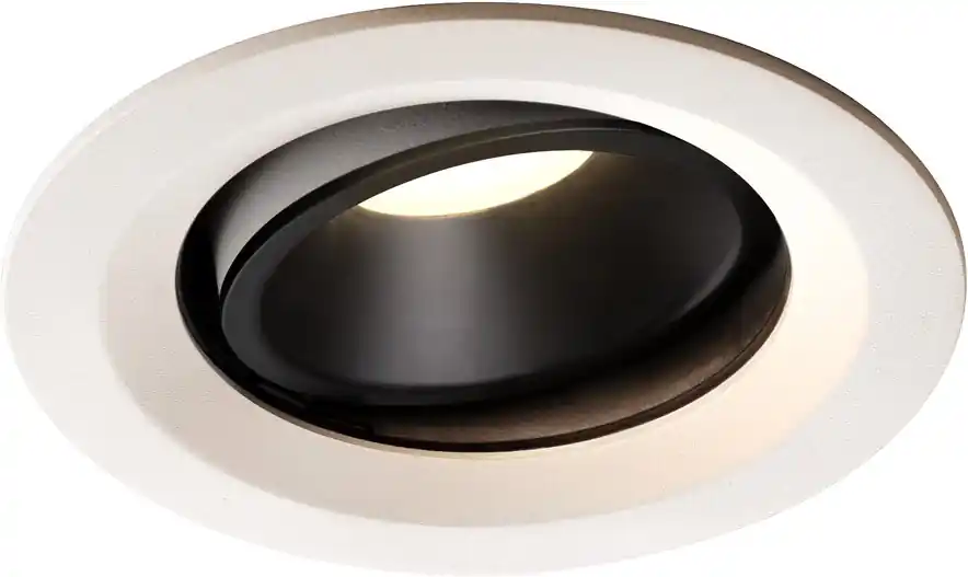 Bestseller SLV NUMINOS® MOVE DL M, Indoor LED Deckeneinbauleuchte weiß/schwarz 4000K 55° dreh- und schwenkbar
