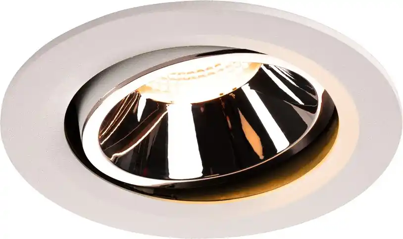 Meistverkauft SLV NUMINOS® MOVE DL L, Indoor LED Deckeneinbauleuchte weiß/chrom 2700K 40° dreh- und schwenkbar