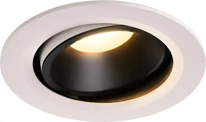 Gratis Versand SLV NUMINOS® MOVE DL L, Indoor LED Deckeneinbauleuchte weiß/schwarz 3000K 40° dreh- und schwenkbar