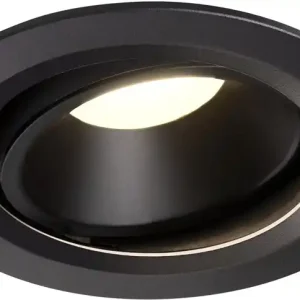 Zertifiziert SLV NUMINOS® MOVE DL L, Indoor LED Deckeneinbauleuchte schwarz/schwarz 4000K 20°
